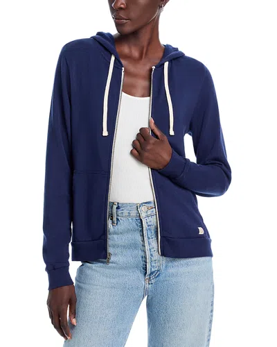 Marine Layer Afternoon Zip Hoodie In True Navy