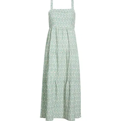 Marine Layer Alana Midi Sundress In Green