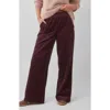 Marine Layer Allison Cord Pants In Windsor Wine