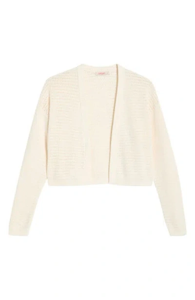Marine Layer Anacapa Open Stitch Cotton Cardigan In White