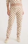 Marine Layer Anytime Checkerboard Joggers In Checkerboard