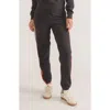 Marine Layer Anytime Stripe Fleece Sweatpants In Washed Black Stripe
