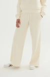 Marine Layer Anytime Wide Leg Fleece Sweatpants In Antique