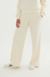 Marine Layer Anytime Wide Leg Fleece Sweatpants In Brown