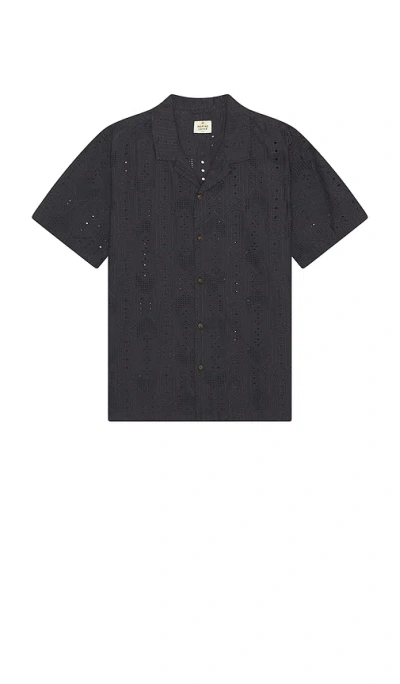 Marine Layer Archive 5 O'clock Resort Shirt In Black