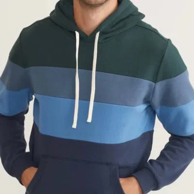 Marine Layer Archive Colorblock Hoodie In Blue