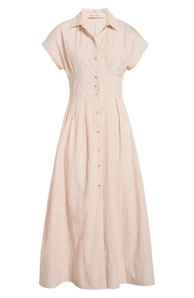 Marine Layer Arden Midi Shirtdress In Neutral