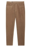 Marine Layer Athletic Fit Flex Terry Corduroy Pants In Brown