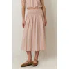 Marine Layer Bea Seersucker Midi Skirt In Sunset Stripe