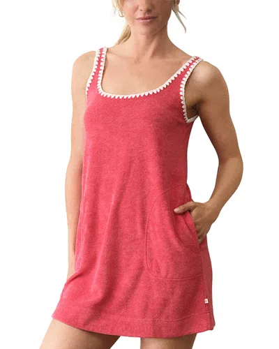 Marine Layer Beach Terry Dress In Red