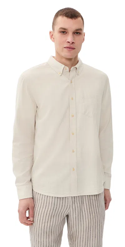 Marine Layer Better Than Linen Shirt Flax In Neutral