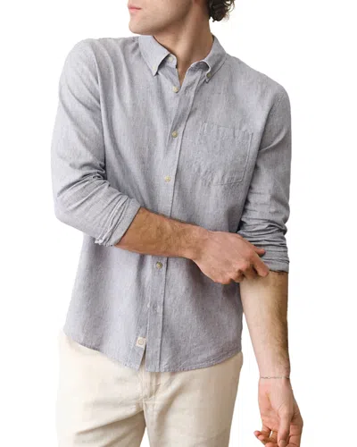 Marine Layer Better Than Linen Shirt In Gray