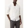 Marine Layer Better-than-linen Short Sleeve Hemp Blend Button-up Shirt In White