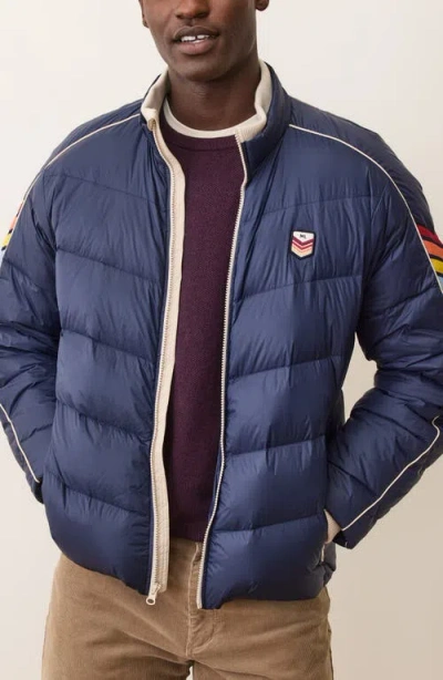 Marine Layer Bode Water Resistant Puffer Jacket In Blue
