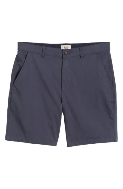 Marine Layer Walk Cotton Blend Regular Fit 7 Shorts In India Ink