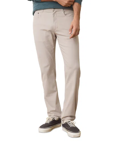 Marine Layer Breeze Slim Straight 5 Pocket Pants In Stone