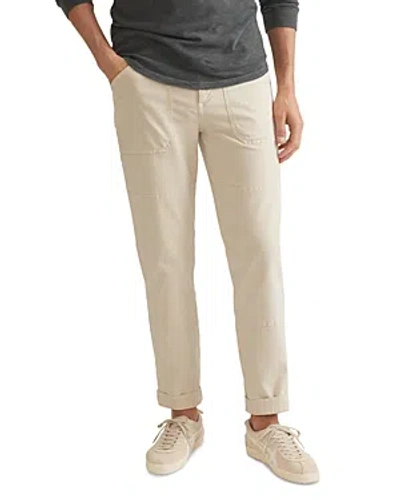 Marine Layer Breyer Relaxed Utility Pants In Neutral