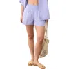 Marine Layer Cali Smocked Stripe Cotton Blend Seersucker Shorts