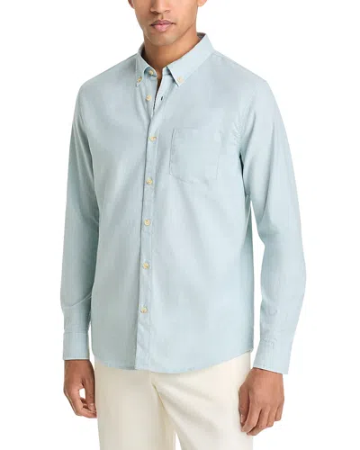 Marine Layer California Button Down Oxford Shirt In Gray Mist