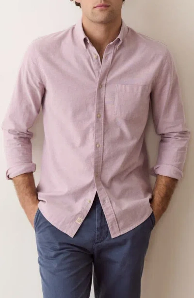 Marine Layer California Oxford Shirt In Pink