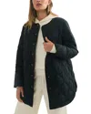 Marine Layer Calista Lightweight Quilted Jacket In Black