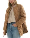 Marine Layer Calista Lightweight Quilted Jacket In Caramel