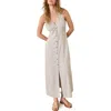 Marine Layer Camila Maxi Dress In Navy Stripe/beige