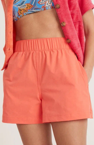 Marine Layer Canyon Sport Shorts In Hot Coral
