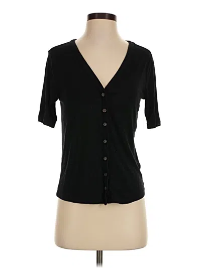 Pre-owned Marine Layer Cardigan Sweater In Black