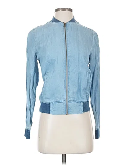 Pre-owned Marine Layer Cardigan Sweater In Blue