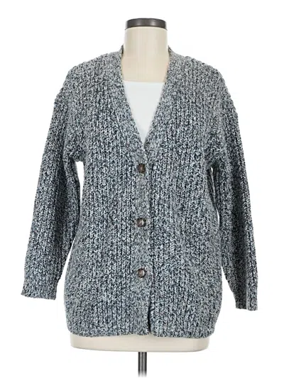 Pre-owned Marine Layer Cardigan Sweater In Blue