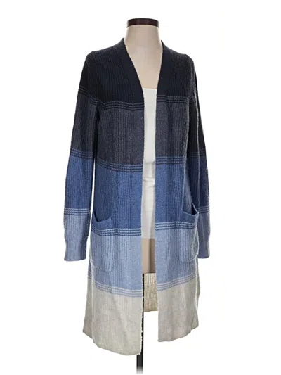 Pre-owned Marine Layer Cardigan Sweater In Blue