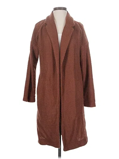 Pre-owned Marine Layer Cardigan Sweater In Brown