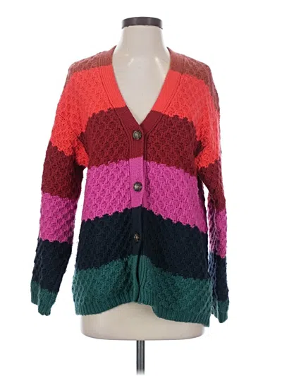 Pre-owned Marine Layer Cardigan Sweater In Pink