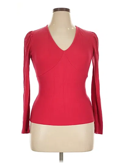 Pre-owned Marine Layer Cardigan Sweater In Red