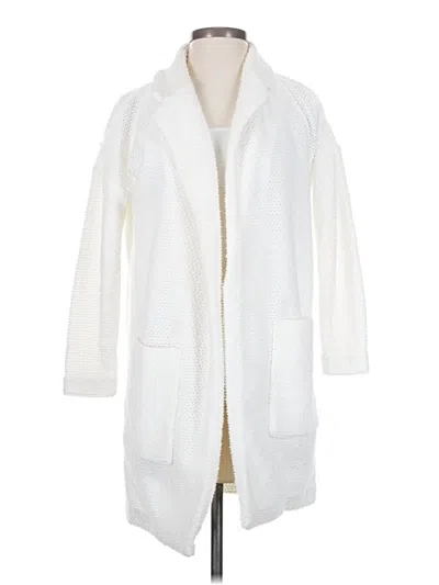 Pre-owned Marine Layer Cardigan Sweater In White