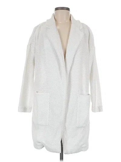 Pre-owned Marine Layer Cardigan Sweater In White