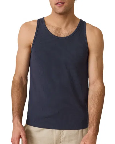 Marine Layer Carter Ribbed Tank Top In India Ink