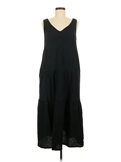 Pre-owned Marine Layer Casual Dress In Black