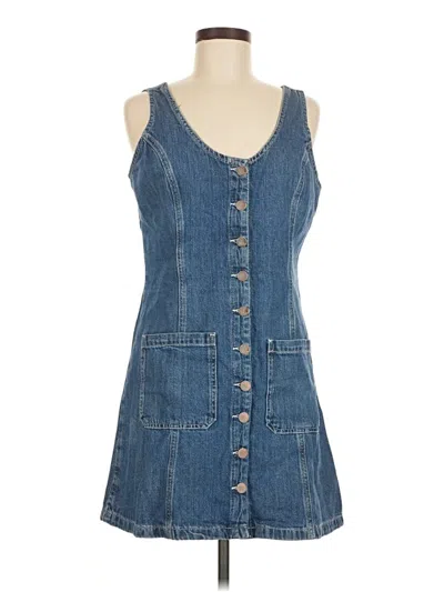 Pre-owned Marine Layer Casual Dress In Blue