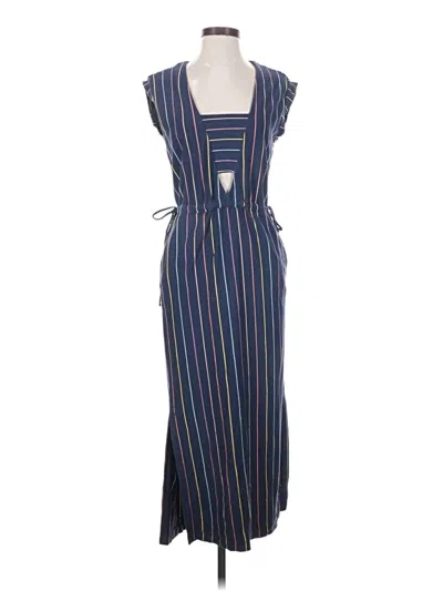 Pre-owned Marine Layer Casual Dress In Blue
