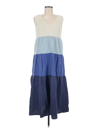 Pre-owned Marine Layer Casual Dress In Blue