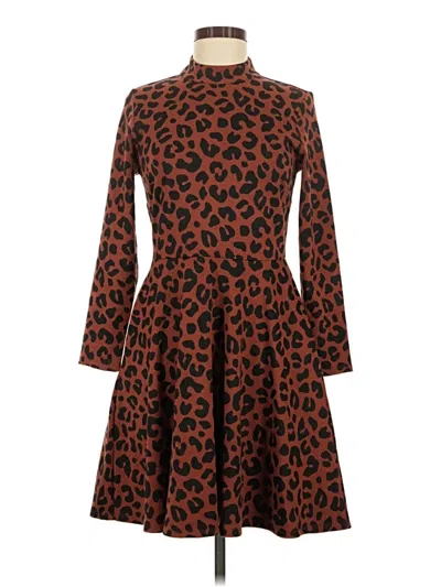 Pre-owned Marine Layer Casual Dress In Brown