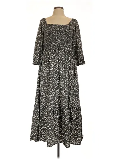 Pre-owned Marine Layer Casual Dress In Gray