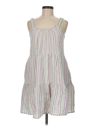 Pre-owned Marine Layer Casual Dress In Green