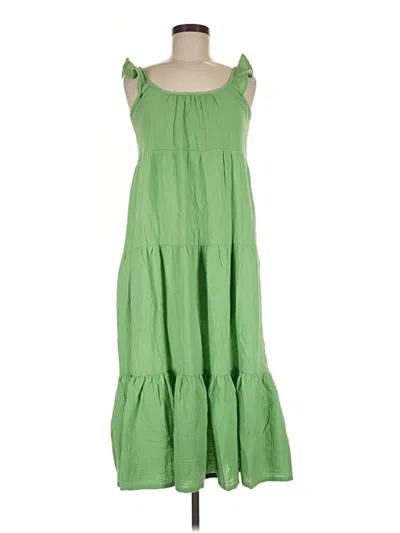 Pre-owned Marine Layer Casual Dress In Green
