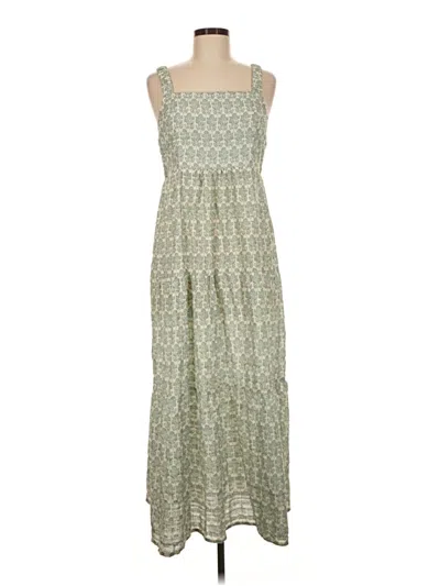 Pre-owned Marine Layer Casual Dress In Green