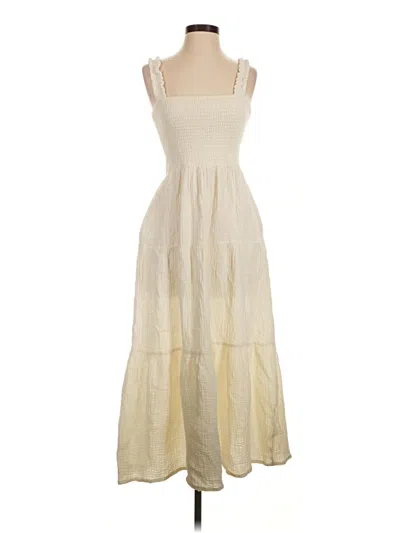 Pre-owned Marine Layer Casual Dress In Ivory