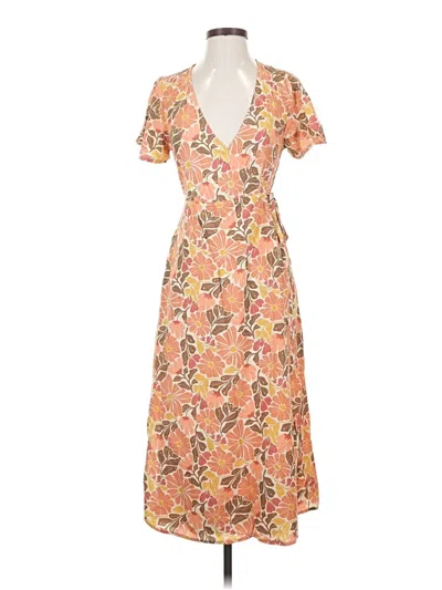 Pre-owned Marine Layer Casual Dress In Orange