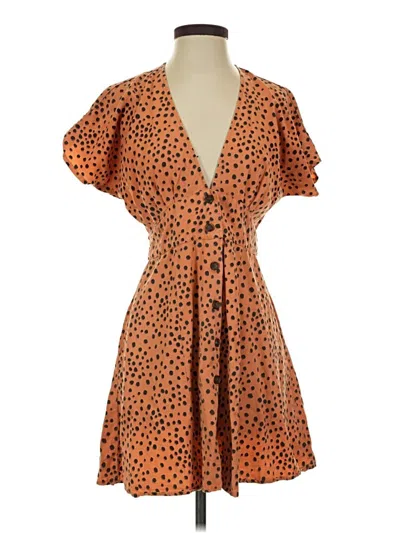 Pre-owned Marine Layer Casual Dress In Orange